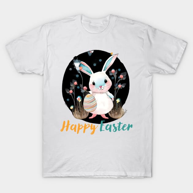 Happy Easter Cute Bunny T-Shirt by WalldeMar